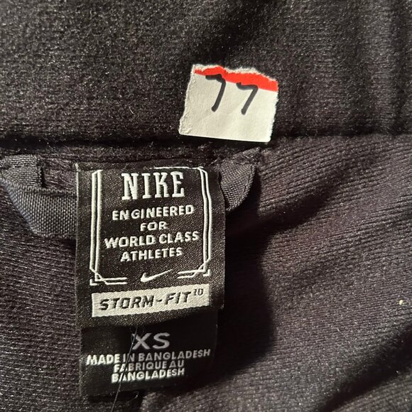 Mens Nike Storm-Fit Black Activewear Athletic Flat Front Ankle Zip Pants XS - Picture 15 of 16
